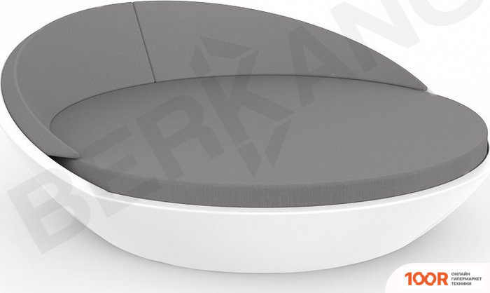 Шезлонг Berkano RIVIERA (БЕЛЫЙ/ГРАФИТОВЫЙ) (405838)