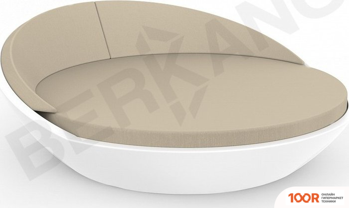 Шезлонг Berkano RIVIERA (БЕЛЫЙ/БЕЖЕВЫЙ) (405837)