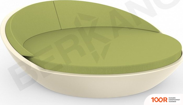 Шезлонг Berkano RIVIERA (БЕЖЕВЫЙ/ЗЕЛЕНЫЙ) (405834)