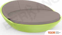 Шезлонг Berkano RIVIERA (SPRING ЗЕЛЕНЫЙ/КАПУЧИНО) (405831)