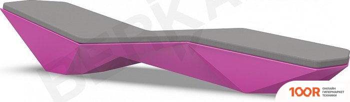 Шезлонг Berkano QUARO С ПОДУШКАМИ (ФИОЛЕТОВЫЙ/ГРАФИТОВЫЙ) (405821)