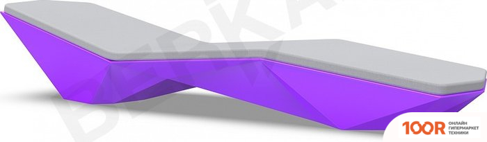 Шезлонг Berkano QUARO С ПОДУШКАМИ (СИРЕНЕВЫЙ/СЕРЫЙ) (405809)