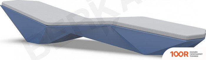 Шезлонг Berkano QUARO С ПОДУШКАМИ (СИНИЙ/СЕРЫЙ) (405804)