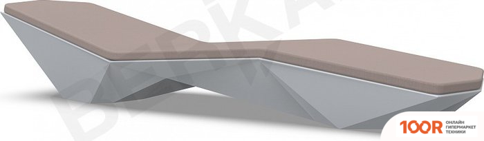 Шезлонг Berkano QUARO С ПОДУШКАМИ (СЕРЫЙ/КОФЕЙНЫЙ) (405798)