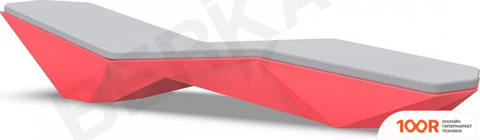 Шезлонг Berkano QUARO С ПОДУШКАМИ (КРАСНЫЙ/СЕРЫЙ) (405789)