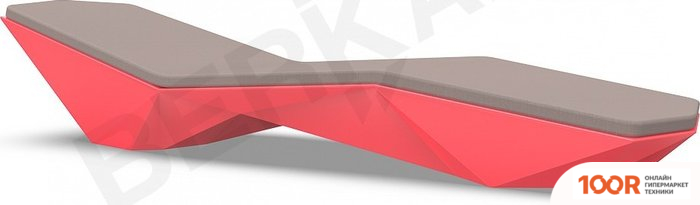 Шезлонг Berkano QUARO С ПОДУШКАМИ (КРАСНЫЙ/КОФЕЙНЫЙ) (405788)