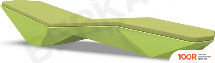 Шезлонг Berkano QUARO С ПОДУШКАМИ (ЗЕЛЕНЫЙ/ЗЕЛЕНЫЙ) (405776)