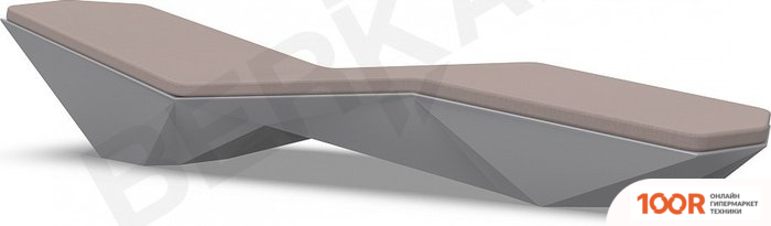 Шезлонг Berkano QUARO С ПОДУШКАМИ (ГРАФИТОВЫЙ/КОФЕЙНЫЙ) (405772)