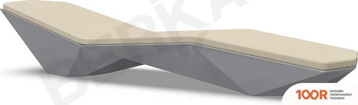 Шезлонг Berkano QUARO С ПОДУШКАМИ (ГРАФИТОВЫЙ/БЕЖЕВЫЙ) (405769)