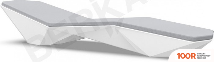 Шезлонг Berkano QUARO С ПОДУШКАМИ (БЕЛЫЙ/СЕРЫЙ) (405763)