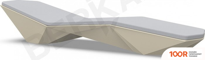 Шезлонг Berkano QUARO С ПОДУШКАМИ (БЕЖЕВЫЙ/СЕРЫЙ) (405758)