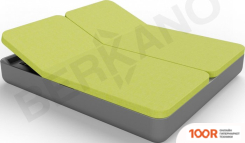 Шезлонг Berkano GRACE DOUBLE (ЧЕРНЫЙ/ЗЕЛЕНЫЙ) (405735)