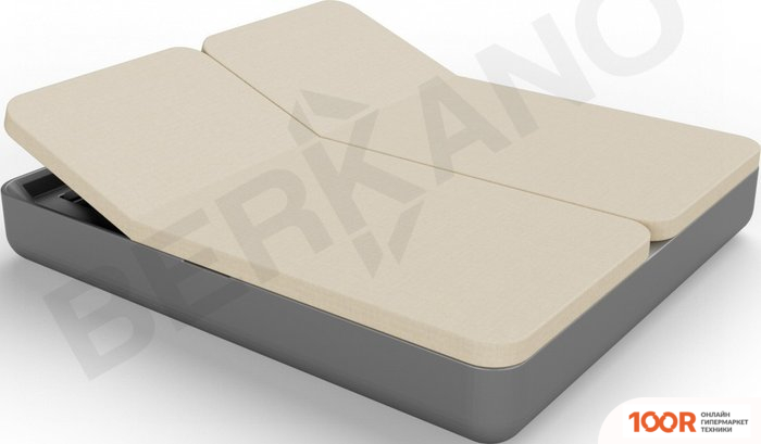 Шезлонг Berkano GRACE DOUBLE (ЧЕРНЫЙ/БЕЖЕВЫЙ) (405733)