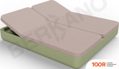 Шезлонг Berkano GRACE DOUBLE (ТЕМНО-ЗЕЛЕНЫЙ/КОФЕЙНЫЙ) (405718)