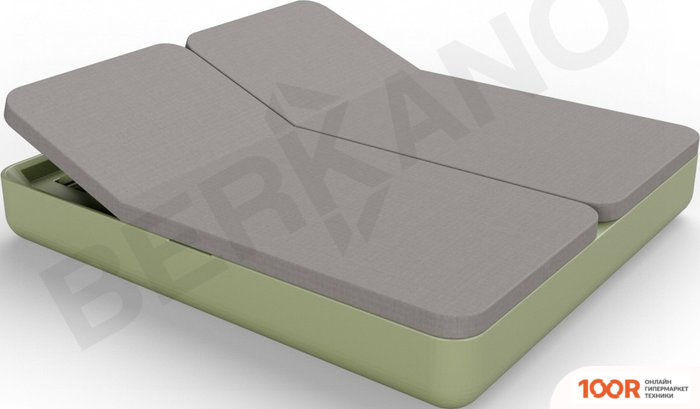 Шезлонг Berkano GRACE DOUBLE (ТЕМНО-ЗЕЛЕНЫЙ/ГРАФИТОВЫЙ) (405716)