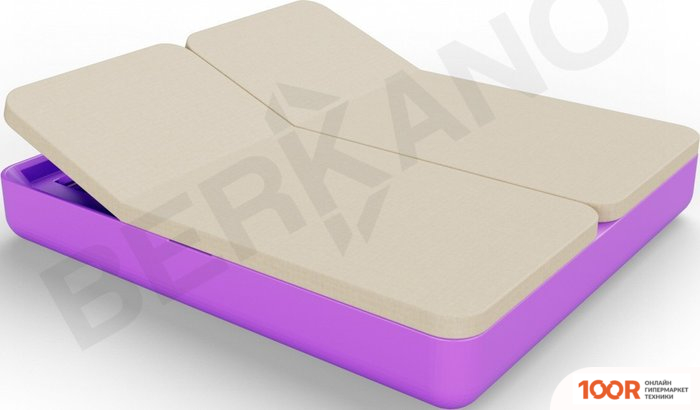 Шезлонг Berkano GRACE DOUBLE (СИРЕНЕВЫЙ/БЕЖЕВЫЙ) (405709)