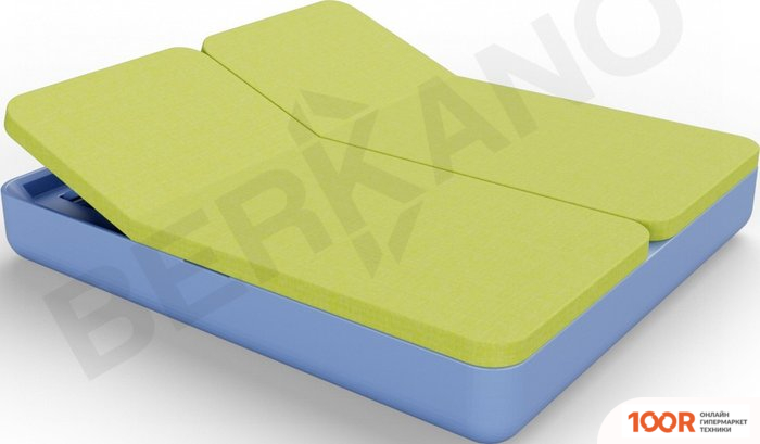 Шезлонг Berkano GRACE DOUBLE (СИНИЙ/ЗЕЛЕНЫЙ) (405705)