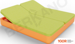 Шезлонг Berkano GRACE DOUBLE (ОРАНЖЕВЫЙ/ЗЕЛЕНЫЙ) (405693)