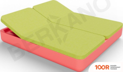 Шезлонг Berkano GRACE DOUBLE (КРАСНЫЙ/ЗЕЛЕНЫЙ) (405687)