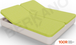 Шезлонг Berkano GRACE DOUBLE (КОФЕЙНЫЙ/ЗЕЛЕНЫЙ) (405681)