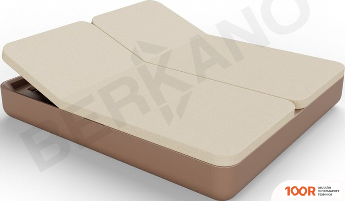 Шезлонг Berkano GRACE DOUBLE (КОРИЧНЕВЫЙ/БЕЖЕВЫЙ) (405673)