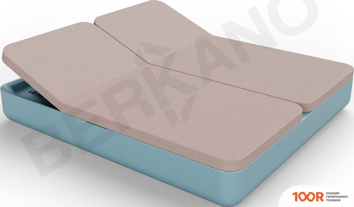 Шезлонг Berkano GRACE DOUBLE (БИРЮЗОВЫЙ/КОФЕЙНЫЙ) (405658)