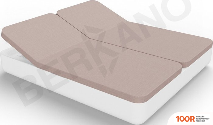 Шезлонг Berkano GRACE DOUBLE (БЕЛЫЙ/КОФЕЙНЫЙ) (405652)