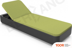 Шезлонг Berkano GRACE (ЧЕРНЫЙ/ЗЕЛЕНЫЙ) (405639)