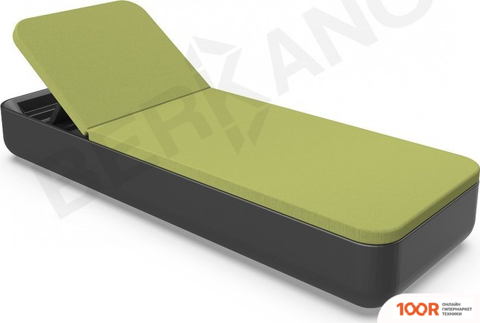 Шезлонг Berkano GRACE (ЧЕРНЫЙ/ЗЕЛЕНЫЙ) (405639)