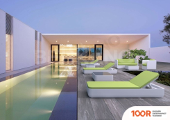 Шезлонг Berkano GRACE (ЧЕРНЫЙ/ЗЕЛЕНЫЙ) (405639)