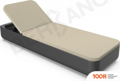 Шезлонг Berkano GRACE (ЧЕРНЫЙ/БЕЖЕВЫЙ) (405637)