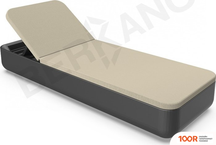 Шезлонг Berkano GRACE (ЧЕРНЫЙ/БЕЖЕВЫЙ) (405637)