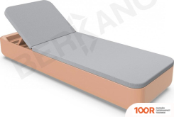 Шезлонг Berkano GRACE (ТЕРРАКОТОВЫЙ/СЕРЫЙ) (405629)