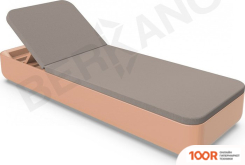 Шезлонг Berkano GRACE (ТЕРРАКОТОВЫЙ/КОФЕЙНЫЙ) (405628)