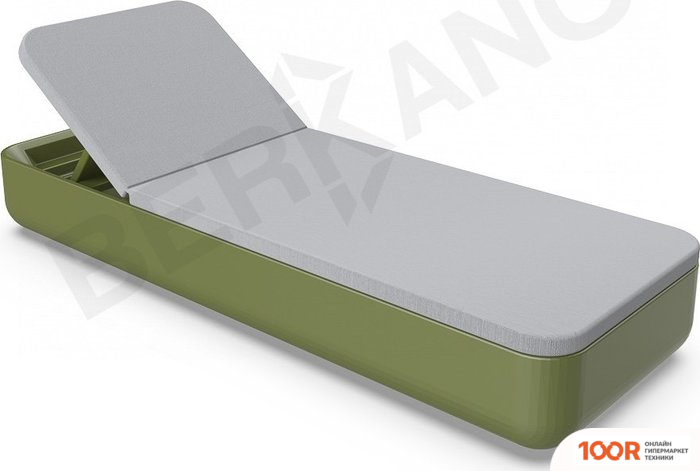 Шезлонг Berkano GRACE (ТЕМНО-ЗЕЛЕНЫЙ/СЕРЫЙ) (405623)