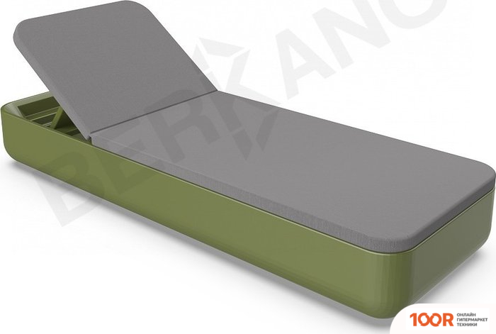 Шезлонг Berkano GRACE (ТЕМНО-ЗЕЛЕНЫЙ/ГРАФИТОВЫЙ) (405620)