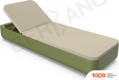 Шезлонг Berkano GRACE (ТЕМНО-ЗЕЛЕНЫЙ/БЕЖЕВЫЙ) (405619)