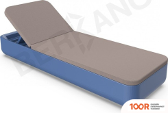 Шезлонг Berkano GRACE (СИНИЙ/КОФЕЙНЫЙ) (405610)