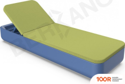 Шезлонг Berkano GRACE (СИНИЙ/ЗЕЛЕНЫЙ) (405609)