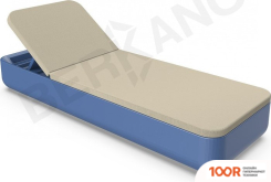 Шезлонг Berkano GRACE (СИНИЙ/БЕЖЕВЫЙ) (405607)