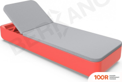 Шезлонг Berkano GRACE (КРАСНЫЙ/СЕРЫЙ) (405593)