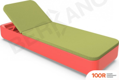 Шезлонг Berkano GRACE (КРАСНЫЙ/ЗЕЛЕНЫЙ) (405591)