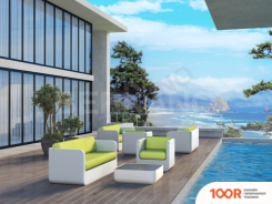 Шезлонг Berkano GRACE (КОФЕЙНЫЙ/БЕЖЕВЫЙ) (405583)