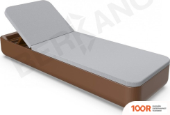 Шезлонг Berkano GRACE (КОРИЧНЕВЫЙ/СЕРЫЙ) (405581)