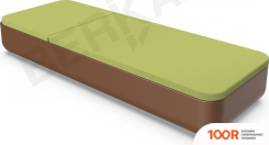 Шезлонг Berkano GRACE (КОРИЧНЕВЫЙ/ЗЕЛЕНЫЙ) (405579)