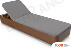 Шезлонг Berkano GRACE (КОРИЧНЕВЫЙ/ГРАФИТОВЫЙ) (405578)