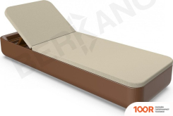 Шезлонг Berkano GRACE (КОРИЧНЕВЫЙ/БЕЖЕВЫЙ) (405577)