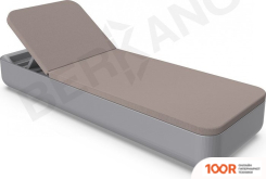 Шезлонг Berkano GRACE (ГРАФИТОВЫЙ/КОФЕЙНЫЙ) (405568)