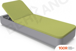 Шезлонг Berkano GRACE (ГРАФИТОВЫЙ/ЗЕЛЕНЫЙ) (405567)