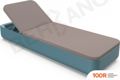 Шезлонг Berkano GRACE (БИРЮЗОВЫЙ/КОФЕЙНЫЙ) (405562)